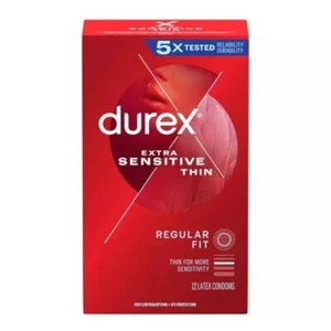 Durex Extra Sensitive Thin Premium Lubricated TWO Condom - Choose Quantity - Picture 1 of 3