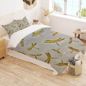 3D Animal Dragonfly G8925 Bed Pillowcases Quilt Duvet Cover Skromova Marina Erin - Picture 1 of 6