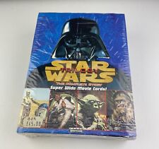 Star Wars Trilogy The Complete Story Super Wide Movie Cards Sealed Box Topps