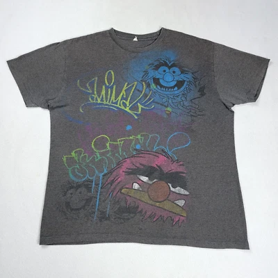 Vintage Animal The Muppet Show T-Shirt Men's XL Gray Faded Short Sleeve Thin - Image 1 of 4