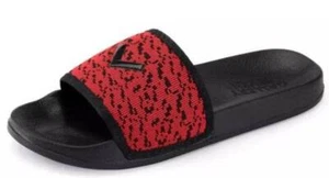 NIB Gallery Seven Mens Red and Black Waterproof Slippers Sz 10M - Picture 1 of 4