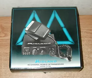 NUOVO RICETRASMETTITORE RADIO CB MOBILE VINTAGE 1984 MIDLAND 40 CANALI MODELLO 77-104 - Foto 1 di 8