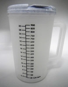 Tazza termica trasparente isolata in plastica con coperchio flip grigio e paglia 2 carati - Foto 1 di 3