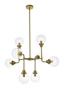 Ceiling Light Fixture Chandelier Glass Shades Modern Sputnik Lighting - Picture 1 of 7