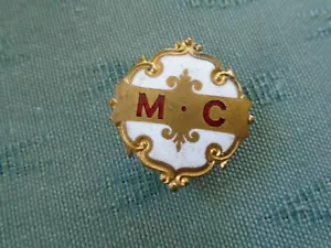 1910 VINTAGE - RAOB RANK M C - ENAMEL LAPEL BADGE - Picture 1 of 2