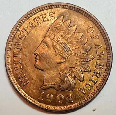 1904 Indian Head Penny - Beautiful Uncirculated Coin - No Reserve - Image 1 of 2