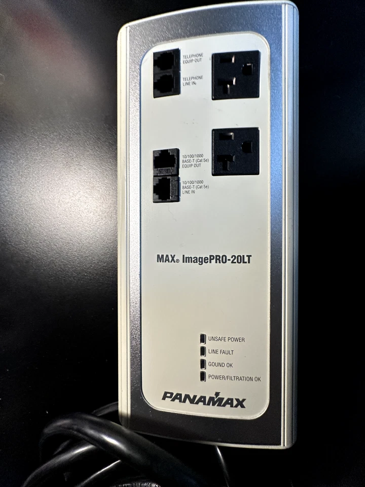Panamax ImagePRO-20LT MIP-20LT Surge Protector 2-Outlet TELCO/LAN - Tested! Look - Image 1 of 4