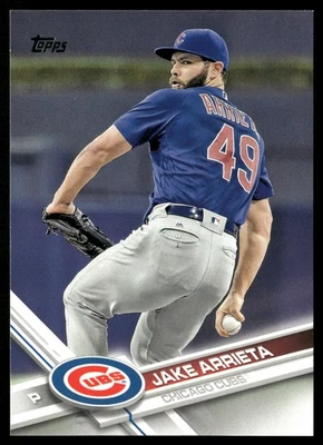 Jake Arrieta 2017 Topps Vintage Stock #528 SN Chicago Cubs - Image 1 of 2