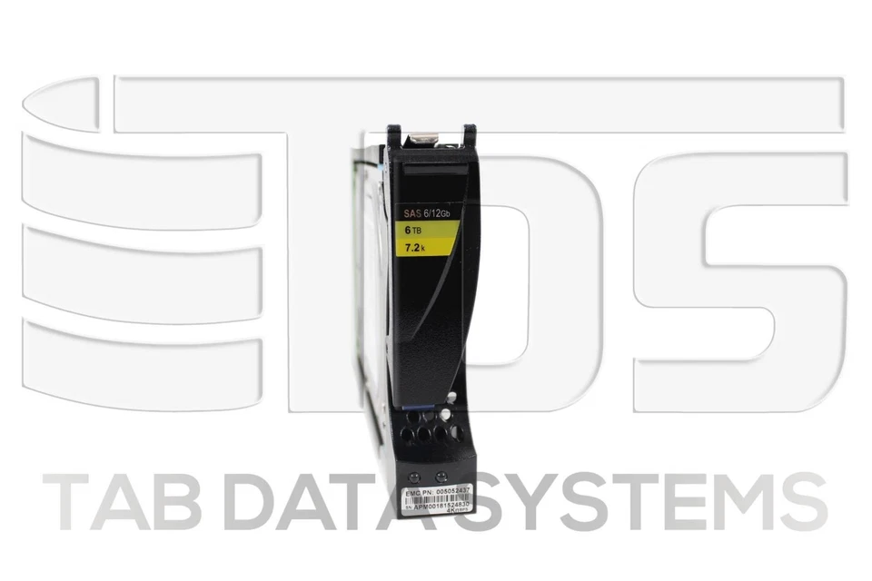 EMC 005052437 6TB 7.2K 3.5" 12Gb NLSAS D3-VS07-6000 HDD Unity 300 400 500 600 - Image 1 of 1