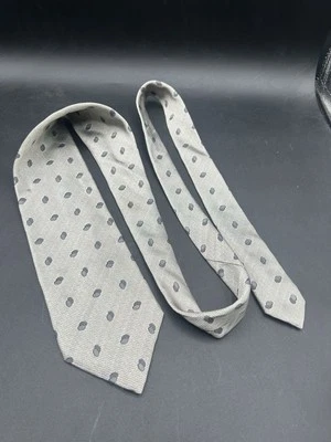 Corbata de cuello gris de diseñador de lujo 100 % seda Armani Collezioni vintage para hombre Foto 1 de 4