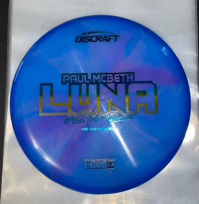 Discraft Z Swirl Luna Mcbeth Tour Series 170-172g Rare Blue w/Purple Swirl - Image 1 of 4
