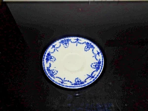 L. Barth and Son New York Blue Elise 5" Saucer Made in England - Picture 1 of 3