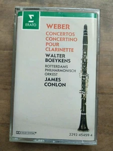 Weber Concertos for Clarinet - Walter Boeykens James Conlon / Audio Cassette - Picture 1 of 2