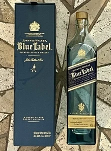 Johnny Walker Blue Label 200ml Box & LEERE Flasche, Magnetverschluss KOSTENLOSER VERSAND - Bild 1 von 4