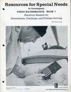 RESOURCES FOR SPECIAL NEEDS - TO ACCOMPANY USING MATHEMATICS BOOK 7 - LAIDLAW - Imagen 1 de 3