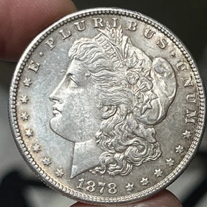 1878-S San Francisco Mint Silver Morgan Dollar AU/BU Condition - Picture 1 of 8