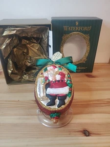 Waterford Holiday Heirlooms Ornament "Santa Was Here” Hand Made In Poland JO+ - Picture 1 of 6