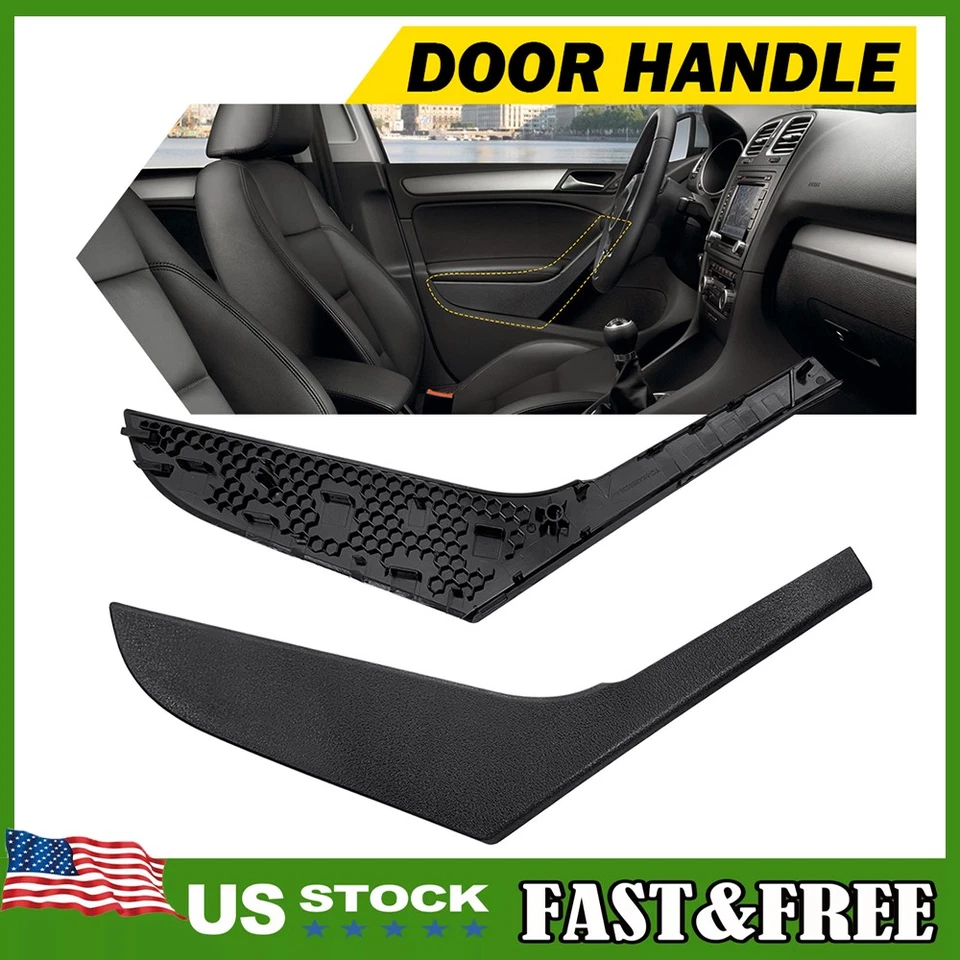 2x Cubierta de moldura de manija de puerta interior izquierda y derecha para Volkswagen Golf GTI MK6 2009-2013 Foto 1 de 4