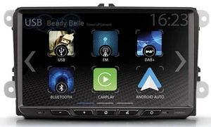 für VW T6 7H 7J kabellos Apple CarPlay Android Auto Radio DAB+ USB BT Navigation - Bild 1 von 16