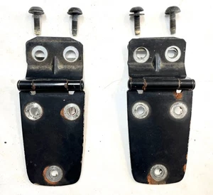 Jeep TJ bisagras de capó con pernos y cuñas negro bisagra de fábrica se adapta a 97-06 Wrangler - Imagen 1 de 9