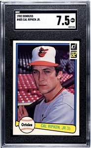 1982 DONRUSS #405 CAL RIPKEN JR. BALTIMORE ORIOLES ROOKIE SGC 7.5 MLB HOF - Picture 1 of 2