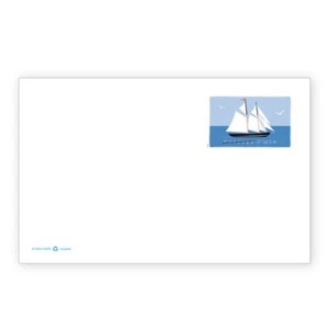 US UX649 Schooner single cut stamped card 2021 after Aug 7 - Picture 1 of 1