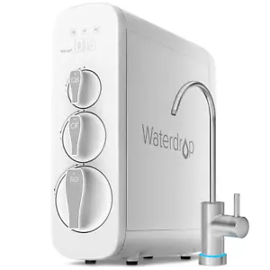 Sistema de filtración de agua de ósmosis inversa Waterdrop RO, NSF, grifo a base de - Imagen 1 de 7