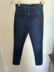 Joe's Jeans The Charlie tiro alto ajustado al tobillo al sol lavado oscuro azul talla 28 - Imagen 1 de 10