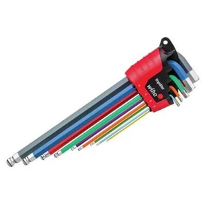 Wiha ErgoStar MagicRing Colour Hex Ball End L-key Set, 9 Piece WHA43850 - Picture 1 of 2