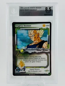 1x DBZ CCG VEGETA TEMPORADA L6-9 FOIL LEAGUE PROMO VEGETA TEMPORADA LIMITADA BGS 8.5 - Imagen 1 de 1