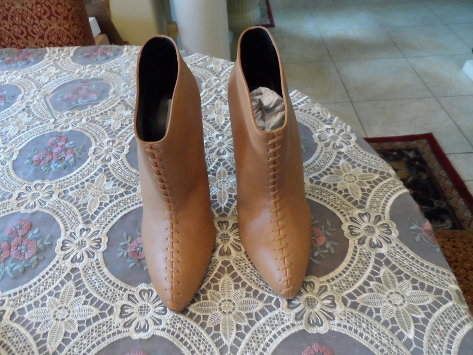Nuevos Botines Stella McCartney Marrón Claro Cuero Vegano Talla 39B Foto 1 de 4