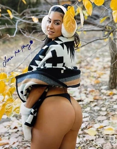 Hot Sexy Lena The Plug Signed 11x14 Photo Adult Star Authentic Autograph Beckett - Picture 1 of 2