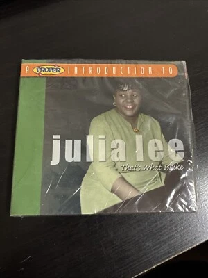 JULIA LEE- THAT'S WHAT I LIKE *CD BRAND NEW SEALED Proper Records - Image 1 of 2
