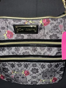 NEW Betsey Johnson Purse Skulls Handbag TANGO - Picture 1 of 6