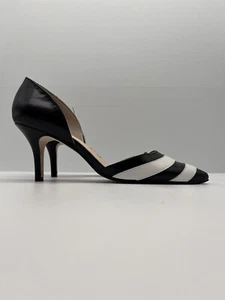 Wittner Stiletto High Heels Black/white Leather Heels Size EUR 37 Pointed Toe - Picture 1 of 14