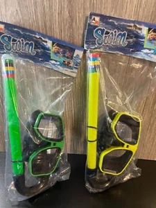 KIDS SWIM GOGGLES SNORKAL SET OF 2 NEW IN PACKAGE NEW NIP AR TOYS - Picture 1 of 6