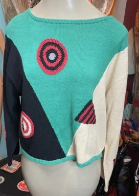 Suéter Tejido Algodón Kansai Yamamoto Vintage Años 70 80 Talla S Archivo Foto 1 de 4