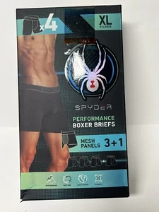 Spyder Performance Mesh Panels 4 Pack Men's Boxer Briefs Size XL - Picture 1 of 2