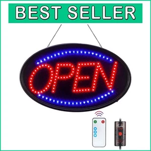 Energieeffizientes 23x14 ferngesteuertes offenes Schild mit Blinkoption - Bild 1 von 11