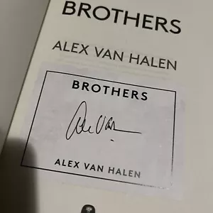 ALEX VAN HALEN - HANDSIGNIERT "BROTHERS" NEU SIGNED UK BUCH MEMOIREN EDDIE 2024 - Bild 1 von 4
