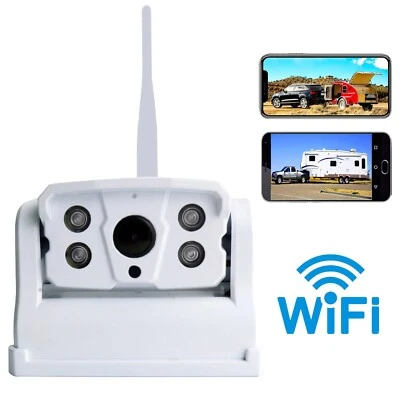 Wireless Truck WiFi Magnetic Base Powered Reverse Camera For iOS/Android iPhone - image 1 of 4