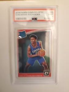 2018 Panini Donruss Optic Shai Gilgeous-Alexander Rated Rookie #162 PSA 9 MINT - Picture 1 of 3