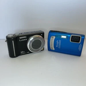 Olympus TG-310 & Panasonic Lumix DMC-ZS3 Cameras Untested For Parts (C6) W#622 - Imagen 1 de 8