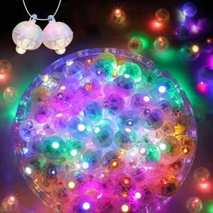 100x Mini LED Balloon Lights Lamp for Lantern Christmas Party Wedding Decoration - Picture 1 of 28