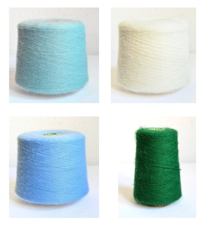 Soft Italian Mohair Knitting Yarns, 10.6 oz / 300 grams Balls or Cone - Image 1 of 1