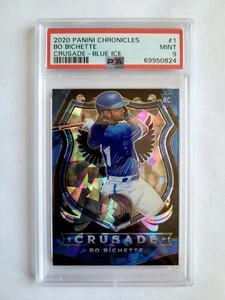 2020 PANINI CRUSADE BLUE BO BICHETTE RC! 11/99! 1/1! PSA 9! JERSEY #! TEAM COLOR - Picture 1 of 3