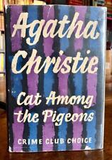 1959 AGATHA CHRISTIE 1st Edition Crime Novel CAT AMONG THE PIGEONS + Dust Jacket