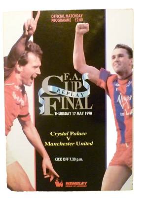 1990 FA Cup Final Replay Crystal Palace v Manchester United 17 May - Image 1 of 4