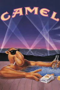 Affiche murale pièce pour cigarette chameau 1990 vintage art publicitaire - AFFICHE 20x30 - Photo 1 sur 4