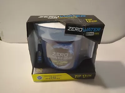 New Zero Water 7 Cup 1.7 L 5-Stage Ready Pour Pitcher Plus Water Quality Meter - Image 1 of 4